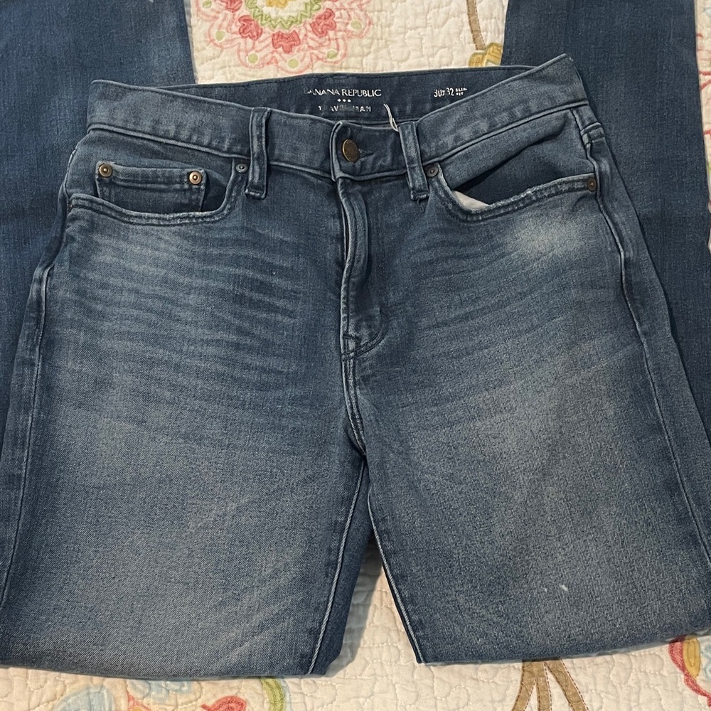 Banana Republic Denim Pants in Washed Blue